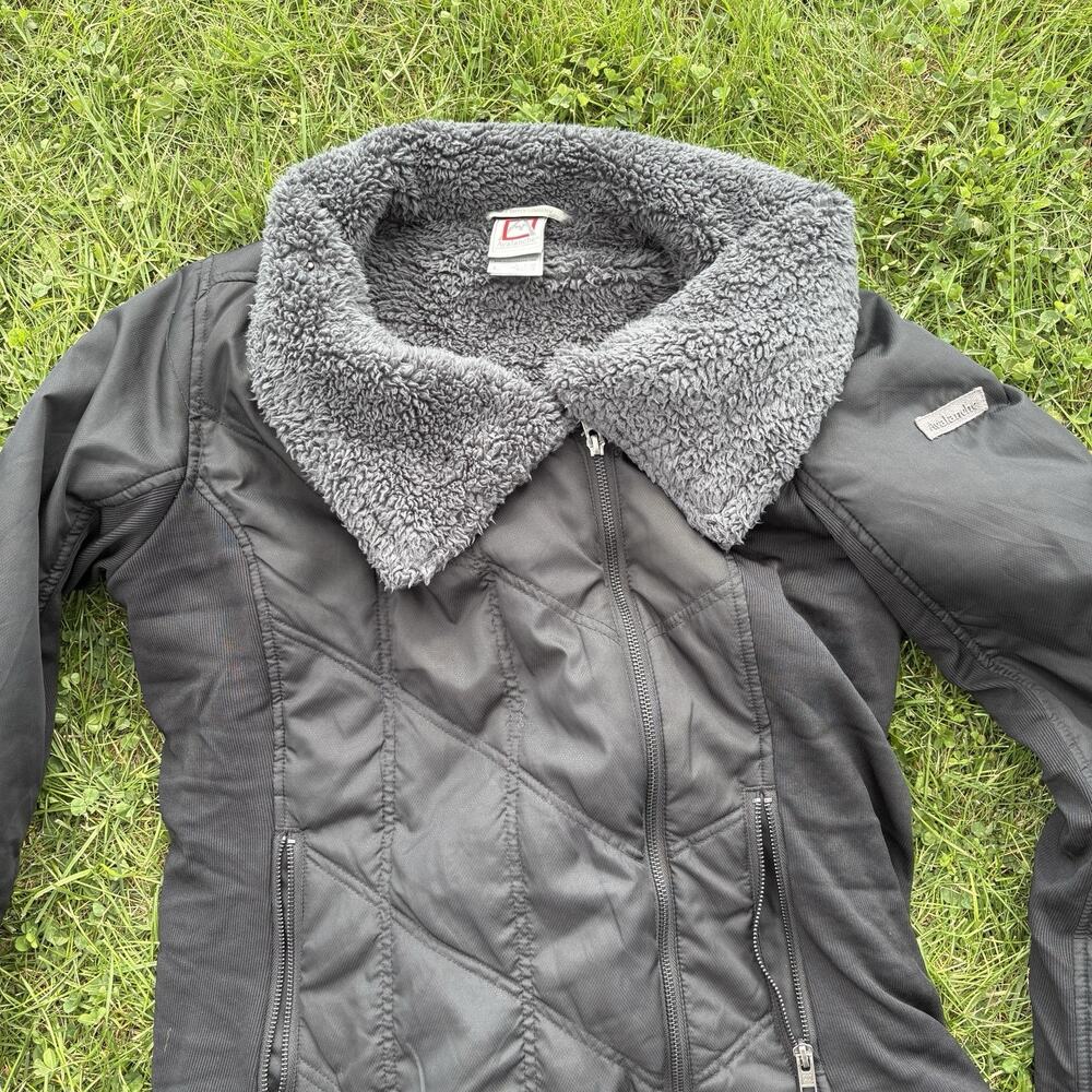 AVALANCHE Sherpa Fleece Lined Light Quilted Coat Jacket Large Athletic Winter